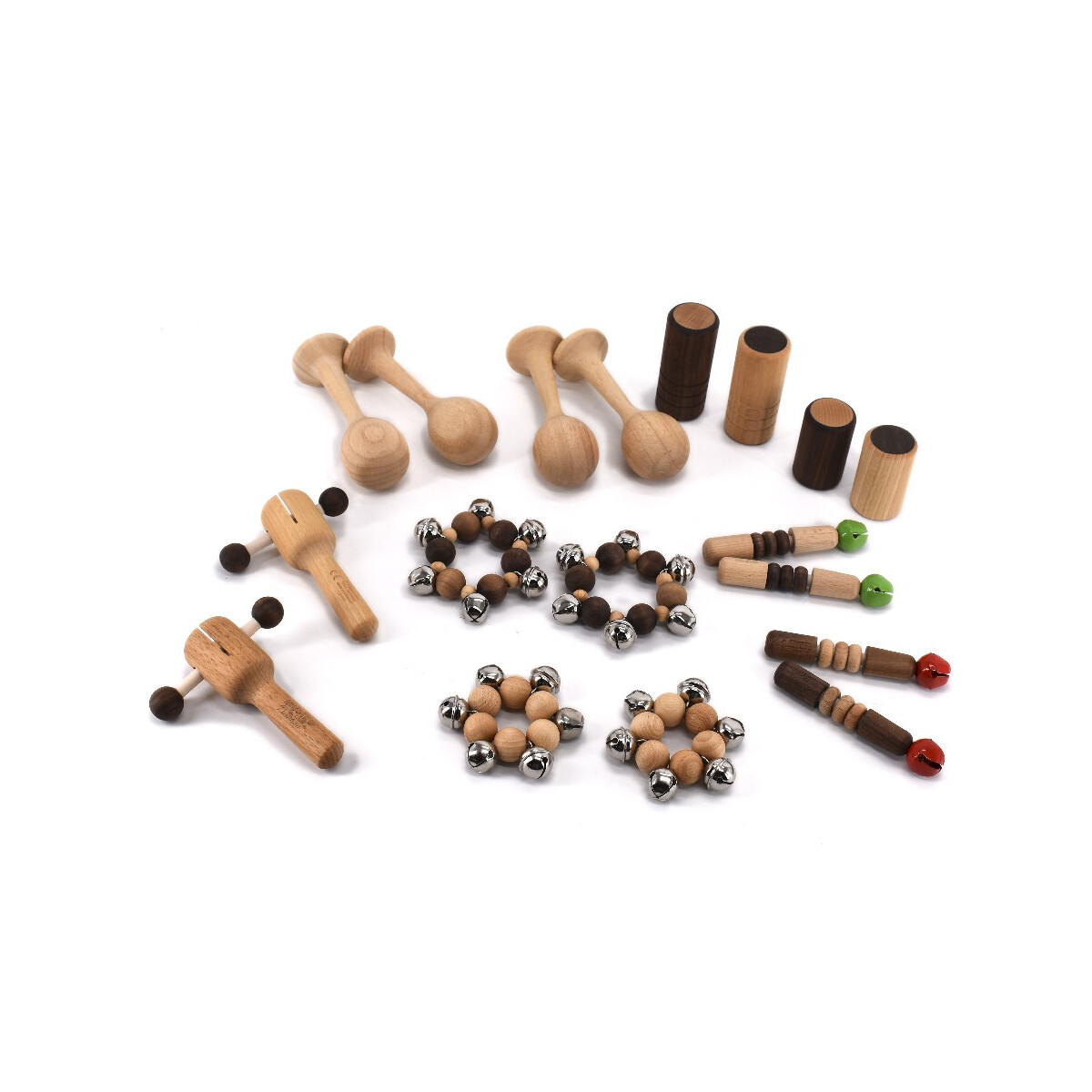 Wooden percussion set for the toddler gr box