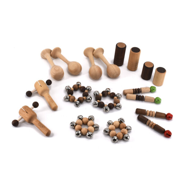 Wooden percussion set for the toddler group