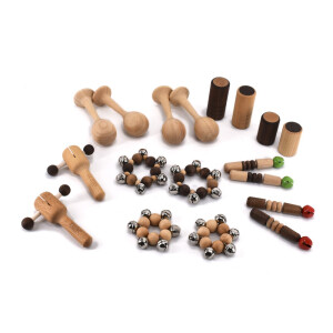 Wooden percussion set for the toddler group