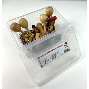 Wooden percussion set for the toddler group