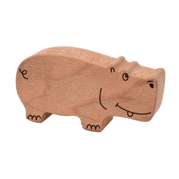 Wooden rattle "Hippo"