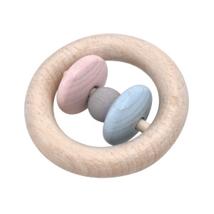 Rattle ring "Roti" - blue/pink