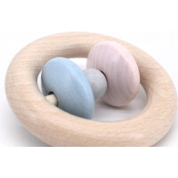 Rattle ring "Roti" - blue/pink