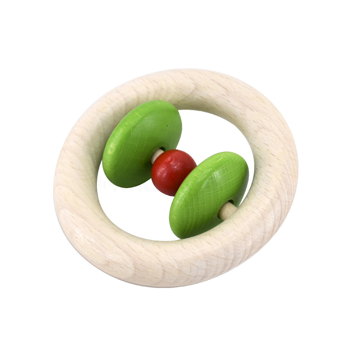 Rattle ring "Roti" - red/green