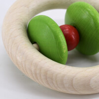 Rattle ring "Roti" - red/green