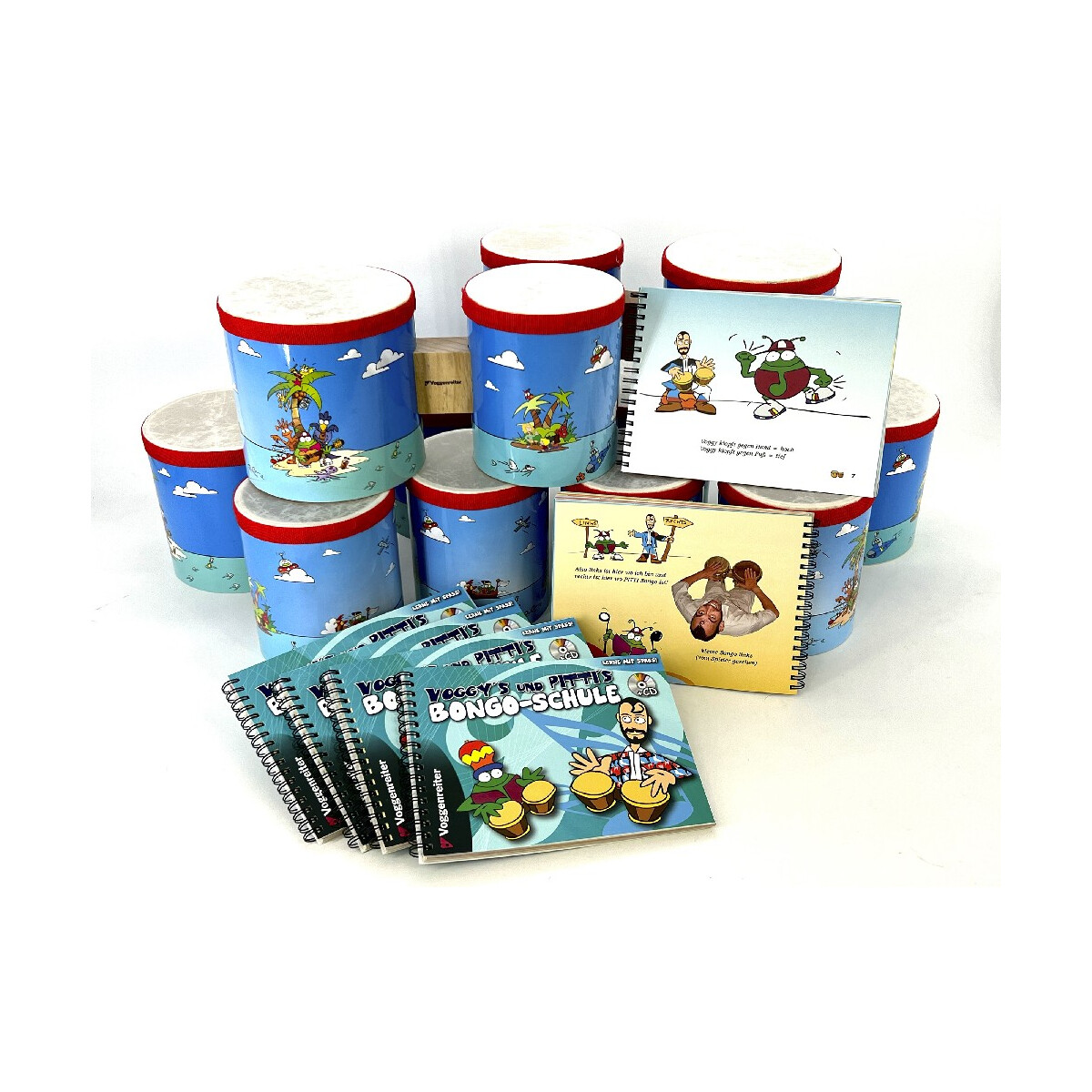 Voggys bongo set for kindergarten and sc box