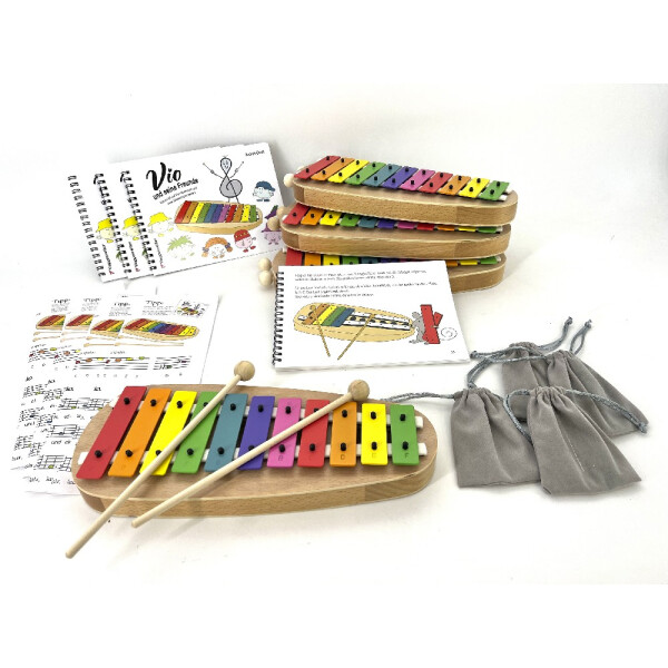 Voggys large glockenspiel set for kindergarten and school