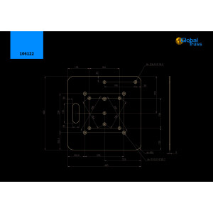 Global Truss Bodenplatte Multi 45x45cm für F31-F34/F22-F24