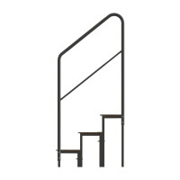 Mott Treppengeländer 3 - 6  Stufen mit Adapter