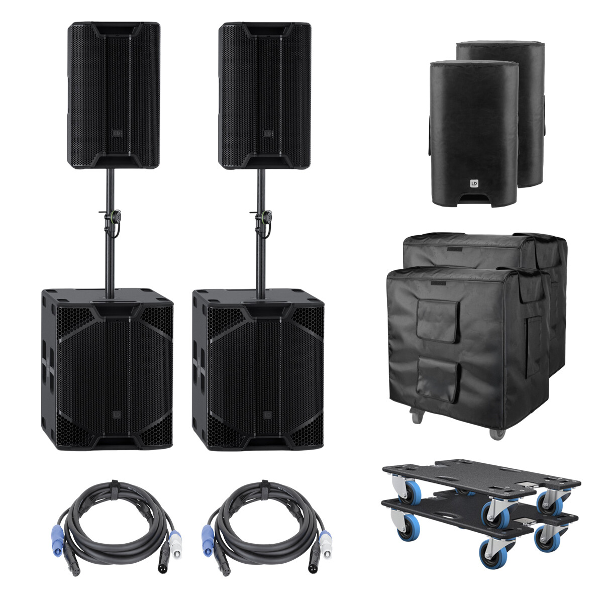 LD Systems ICOA PRO CLUB Bundle - TourSe box