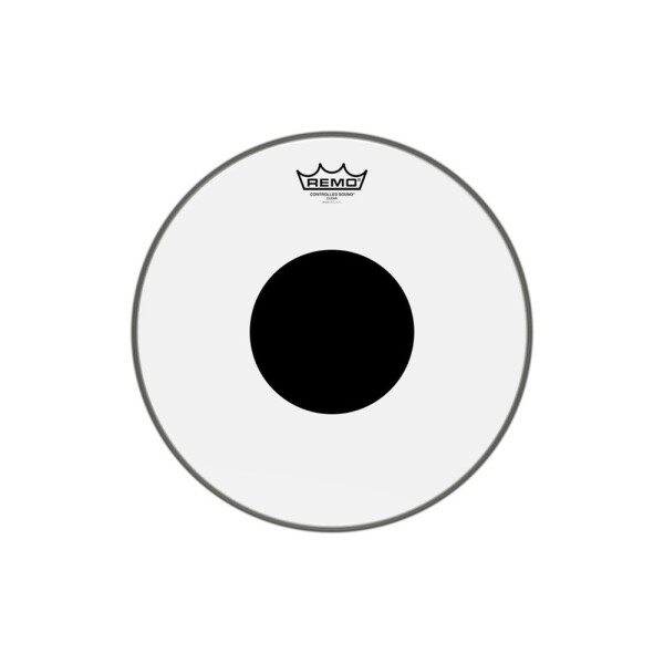 Remo 20" Controlled Sound Clear Black Dot