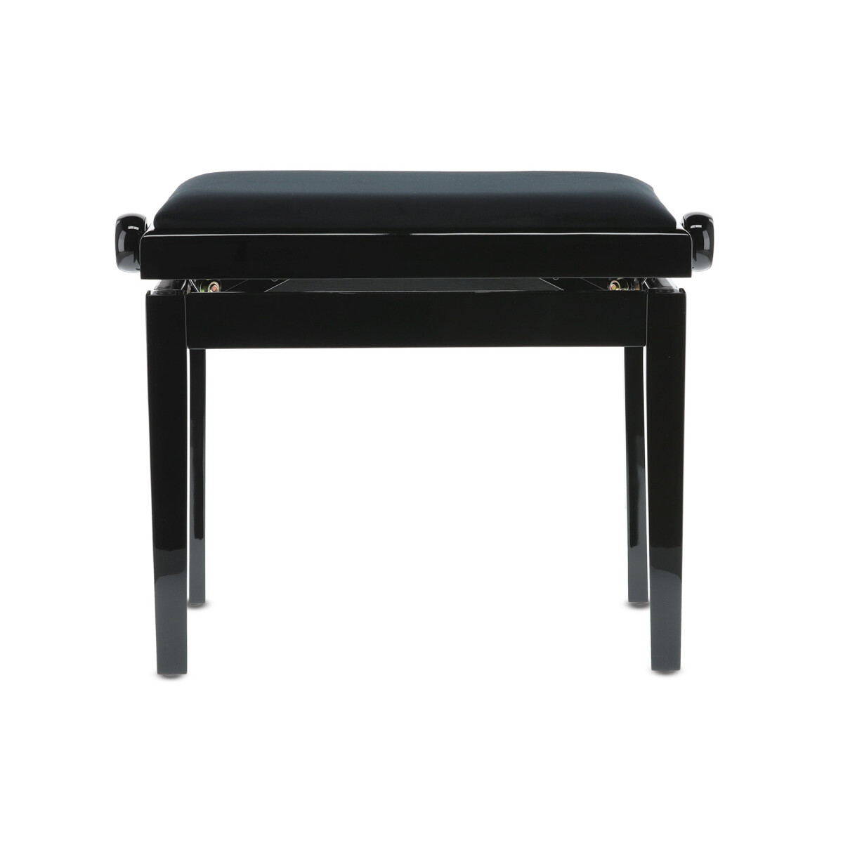 Gewa piano bench deluxe black high gloss black cover