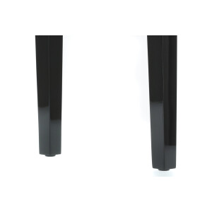 Gewa piano bench deluxe black high gloss black cover