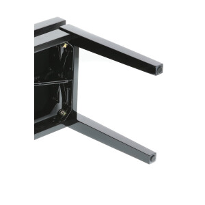 Gewa piano bench deluxe black high gloss black cover