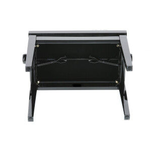 Gewa piano bench deluxe black high gloss black cover