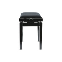 Gewa piano bench deluxe black high gloss black cover