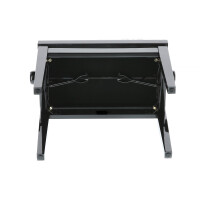 Gewa piano bench deluxe black high gloss black cover