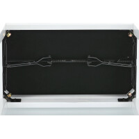 Gewa piano bench deluxe white high gloss black cover