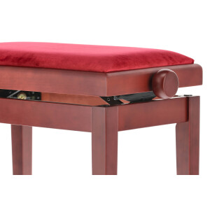 Gewa Piano Bench Deluxe Mahogany matt cover Bordeaux