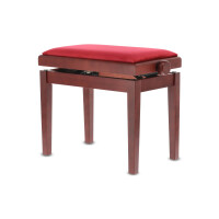 Gewa Piano Bench Deluxe Mahogany matt cover Bordeaux