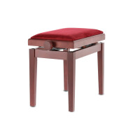 Gewa Piano Bench Deluxe Mahogany matt cover Bordeaux