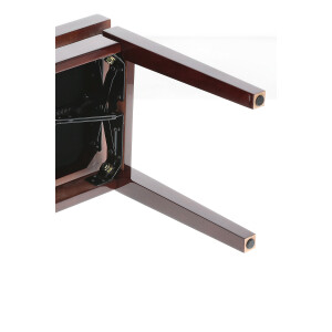 Gewa Piano Bench Deluxe Mahogany high gloss Bordeaux cover