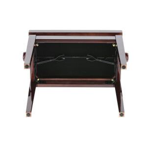 Gewa Piano Bench Deluxe Mahogany high gloss Bordeaux cover