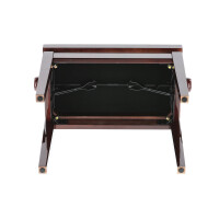 Gewa Piano Bench Deluxe Mahogany high gloss Bordeaux cover