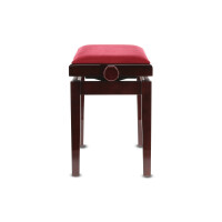 Gewa Piano Bench Deluxe Mahogany high gloss Bordeaux cover