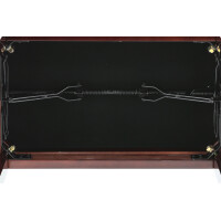 Gewa Piano Bench Deluxe Mahogany high gloss Bordeaux cover