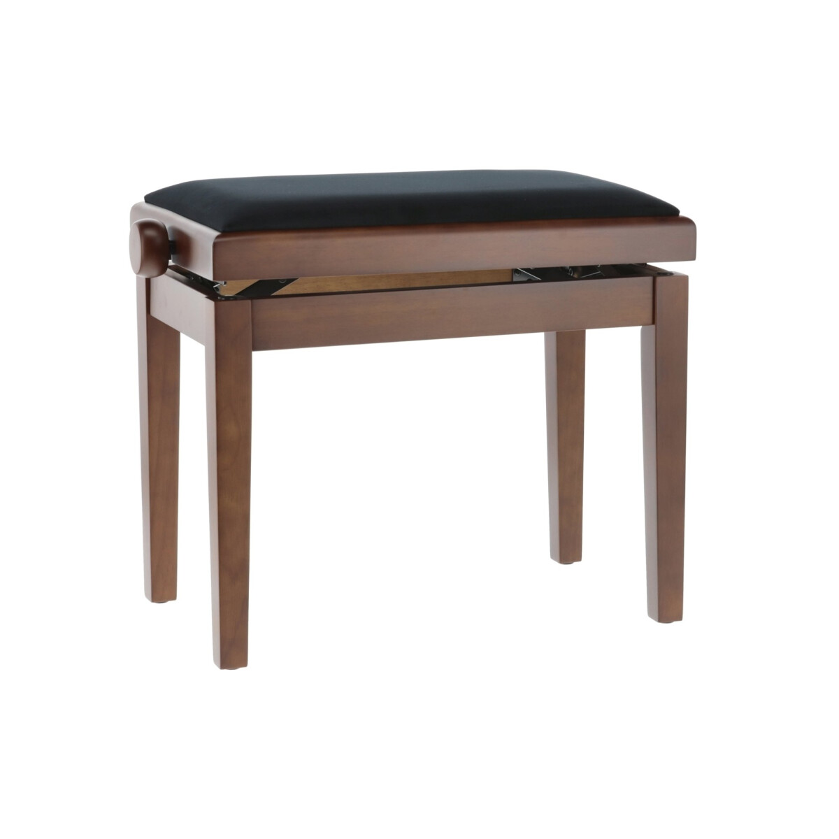 Gewa piano bench deluxe matt walnut cover black