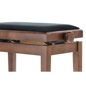 Gewa Pianobank Deluxe Nussbaum matt Bezug Schwarz