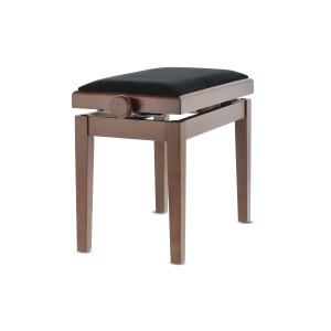 Gewa Pianobank Deluxe Nussbaum matt Bezug Schwarz