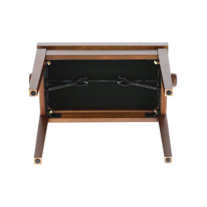 Gewa Pianobank Deluxe Nussbaum matt Bezug Schwarz