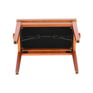 Gewa piano bench deluxe cherry matt cover beige