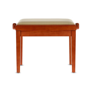 Gewa piano bench deluxe cherry matt cover beige