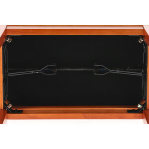 Gewa piano bench deluxe cherry matt cover beige