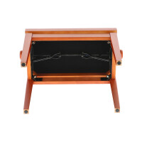 Gewa piano bench deluxe cherry matt cover beige