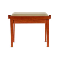Gewa piano bench deluxe cherry matt cover beige