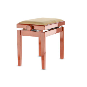 Gewa Pianobank Deluxe Kirsch hochglanz Bezug Beige
