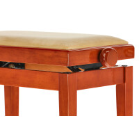 Gewa Pianobank Deluxe Kirsch hochglanz Bezug Beige