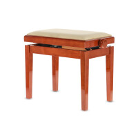 Gewa Pianobank Deluxe Kirsch hochglanz Bezug Beige