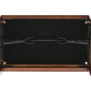 Gewa piano bench deluxe dark matt walnut with black cover