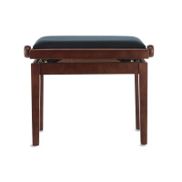 Gewa piano bench deluxe dark matt walnut with black cover