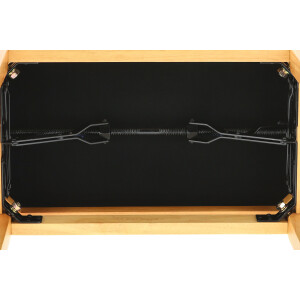 Gewa piano bench deluxe natural matt cover black