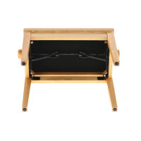 Gewa piano bench deluxe natural matt cover black