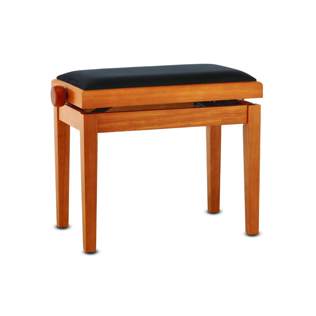 Gewa piano bench deluxe matt maple cover black
