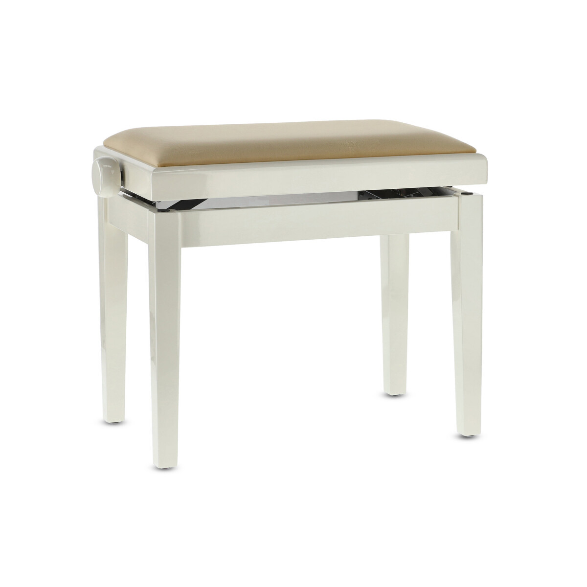 Gewa piano bench deluxe ivory high gloss box