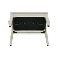 Gewa piano bench deluxe ivory high gloss beige cover