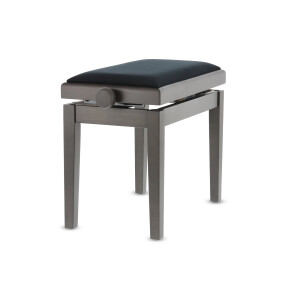 Gewa Pianobank Deluxe Nussbaum dunkel matt 2 Bezug Schwarz